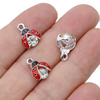 NAIL CHARM RHINESTONE Ladybug 5/Pack