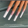 INSTANT NAIL TIP 4X-Long No C, Coffin, Half Moon, Clear 500/Pack