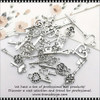 NAIL CHARM ALLOY Silver Assorted Keys 10/Pack *