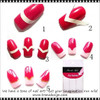 NAIL ART French Manicure Tips Guide 10 Sheets
