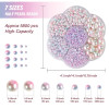 PEARL Half Bead 7 Assorted Sizes, ABS Gradient Color 5000pcs 
