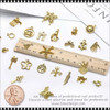 NAIL CHARM ALLOY Antique Golden Assorted 20g/Pack *