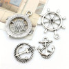 NAIL CHARM ALLOY Styles Marine Nautical Anchor 21/Pack *