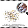 NAIL CHARM ALLOY Ring Circle Mixed 4mm. 400Pcs/Pack