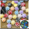 NAIL CHARM RESIN Multi-Colored Luminous Flower 25/Pack