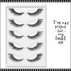 INSTANT EYELASH Cat Eye Style, C-Curl,  Extra Long, Spike Cluster Lashes, 5 Pairs/Pack  #XX7