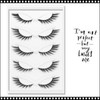 INSTANT EYELASH Cat Eye Style, C-Curl,  Extra Long, Spike Cluster Lashes, 5 Pairs/Pack  #X127