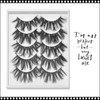 INSTANT EYELASH Flared Style, C-Curl, Long Crisss Cross Cluster Lashes , 5 Pairs/Pack   #3D-07