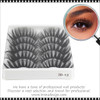 INSTANT EYELASH Doll Eye Style, C-Curl, Long, Spike Cluster Lashes, 5 Pairs/Pack  #3D-13