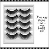INSTANT EYELASH Open Eye Style, C-Curl, Medium Long, High Volume Lashes, 5 Pairs/Pack  #3D-54
