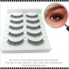 INSTANT EYELASH Natural Style, C-Curl, Long Voluminous Lashes, 5 Pairs/Pack #3D-58