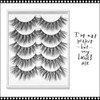 INSTANT EYELASH Flared Style, C-Curl, Medium Length, Fluffy Cluster, 5 Pairs/Pack  #3D-60