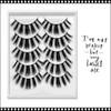 INSTANT EYELASH Open Eye Style, C-Curl, Medium Long, Thick Cluster Lashes, 5 Pairs/Pack  #3D-73