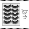 INSTANT EYELASH Rounded Style, C-Curl, Long Voluminous Luffy Lashes, 5 Pairs/Pack  #3D-76