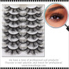 INSTANT EYELASH Deep Fried Doll Eye Style , D-Curl, Curly Criss-Cross Lashes, 7 Pairs/Pack  #XFC-004