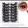 INSTANT EYELASH Deep Fried Flared and Open Eye Styles, D-Curl, Mega Volume  Lashes, 7 Pairs/Pack  #XFC-006