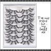 INSTANT EYELASH Deep Fried Doll Eye Style, D-Curl, Curly Cluster  Lashes, 7 Pairs/Pack  #XFC-020