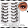 INSTANT EYELASH Deep Fried Flared Style, D-Curl, High Volume, Curly Lashes, 7 Pairs/Pack  #XFD-009