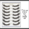 INSTANT EYELDeep Fried Rounded Styles, D-Curl, Currly Cluster Lashes, 7 Pairs/Pack  #XFD-011