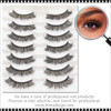 XFD-014INSTANT EYELASH Deep Fried Rounded Styles, D-Curl,  Fluffy Lashes, 7 Pairs/Pack  #ack # XFD-014