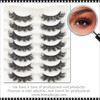 INSTANT EYELASH Deep Fried Rounded Styles, D-Curl,  Voluminous  Fluffy Cluster  Lashes, 7 Pairs/Pack  #XFD-015