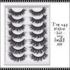 INSTANT EYELASH Deep Fried Flared Styles, D-Curl,  Mega Volume, Cross Cluster Lashes, 7 Pairs/Pack #XFD-018
