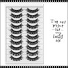 NSTANT EYELASH Russian Strip , DD-Curl,  Voluminous Curly Cluster  Lashes, 10 Pairs/Pack  #TK13