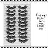 INSTANT EYELASH Russian Strip, DD-Curl, High Volume, Thick Cross Clusster Lashes, 10 Pairs/Pack #TK14