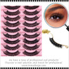 INSTANT EYELASH Russian Strip , DD-Curl, Mega Volume, Curly Cross Cluster  Lashes, 10 Pairs/Pack  #TK16
