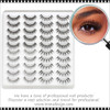  INSTANT EYELASH Open Eye Styles, C-Curl, Multi-sizes and Volume, Wispy Criss- Cross Lashes, 20 Pairs/Pack #YP404