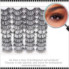 INSTANT EYELASH Flared and Doll Eye Styles, C-Curl, Multi-Sizes, High Volume, Cross Cluster Lashes, 20 Pair/Pack # G501
