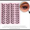 INSTANT EYELASH Doll Eye Style, C-Curl, Multi-Volumes, Curly Cluster Lashes, 20 Pairs/Pack  #XFD20-3