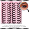 INSTANT EYELASH Flared Style, C-Curl, Multi-Volumes, Fluffy Spike Cluster Lashes, 20 Pairs/Pack #XFD20-7