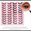 INSTANT EYELASH Multi-tyles, C-Curl, High  Volume, Fluffy Cluster Lashes, 20 Pairs/Pack  #XFD20-12