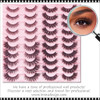 INSTANT EYELASH Doll Eye Styles, C-Curl, Heavy Volumes, Fluffy Cluster Lashes, 20 Pairs/Pack  #XFD20-14
