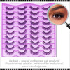 INSTANT EYELASH Rounded Styles, C-Curl, High Volume, Fluffy Cluster Lashes, 20 Pairs/Pack  #XFZ20-25