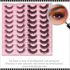  INSTANT EYELASH Multi-Styles, C-Curl, Multi-Volumes, Fluffy Cross Cluster Lashes, 20 Pairs/Pack  #XFD20-5