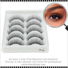 INSTANT EYELASH Natural Style, C-Curl, Short Glamorous Lashes, 5 Pairs/Pack  #3D-80