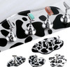 ACRYLIC NAIL STAND Cow Print with 5 Stands 5/Set