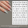 NAIL STICKER Cartoon, Hello Kitty  Black #DH-538