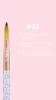 KIARA SKY Kolinsky Acrylic Brush #12 Pink