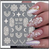 NAIL STICKER 3D  Abstraction, Fashion Totem, White #SW-5D65