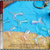 NAIL CHARM RESIN Random Color Mermaid Tail 10/Pack