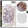 RHINESTONE CRYSTAL Opal Pink, Assorted Size 1440/Pack