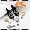 NAIL CHARM ALLOY Dangling Gold & Silver Angel 2/Pack