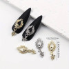 NAIL CHARM ALLOY Dangling Gold & Silver Angel 2/Pack