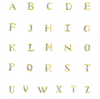 NAIL CHARM RHINESTONE Gold & Crystal AB Alphabet 26/Wheel 