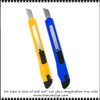 RETRACTABLE CUTTER Utility Knife With Auto-Lock Design Blue & Yellow 2/Pack 