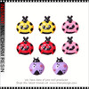 NAIL CHARM RESIN Mixed Color Ladybug  8pcs/Pack *