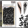 RHINESTONE CRYSTAL Round, Size SS5,  Jet Black 1440/Pack